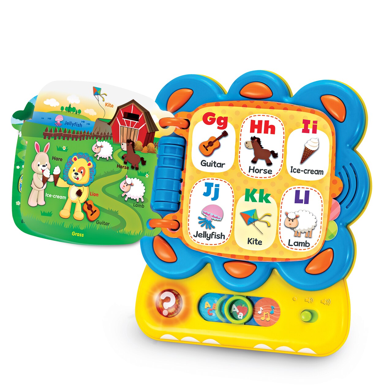 Collections Etc Interactive Lion Reading Toy with 4 Activities, 12mo.+